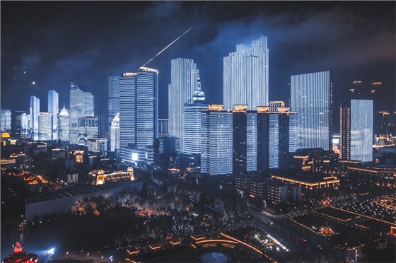 城市夜景燈光照明