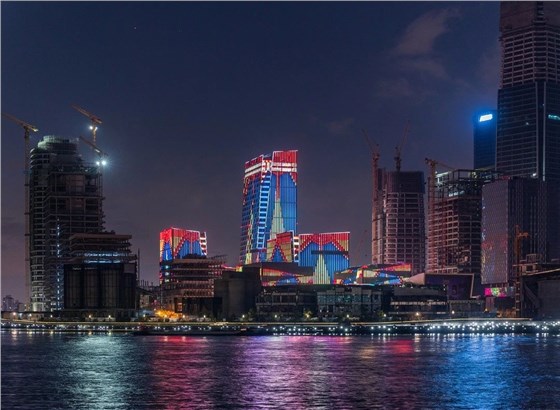 城市夜景燈光照明