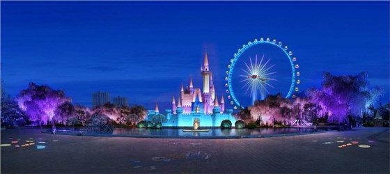 石景山游樂園夜景設(shè)計