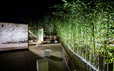 園林庭院空間中的夜景設計塑造