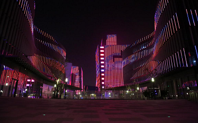 國內首次！LED視頻燈條在景觀照明中被大量使用